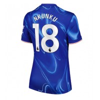 Camiseta Chelsea Christopher Nkunku #18 Primera Equipación para mujer 2024-25 manga corta